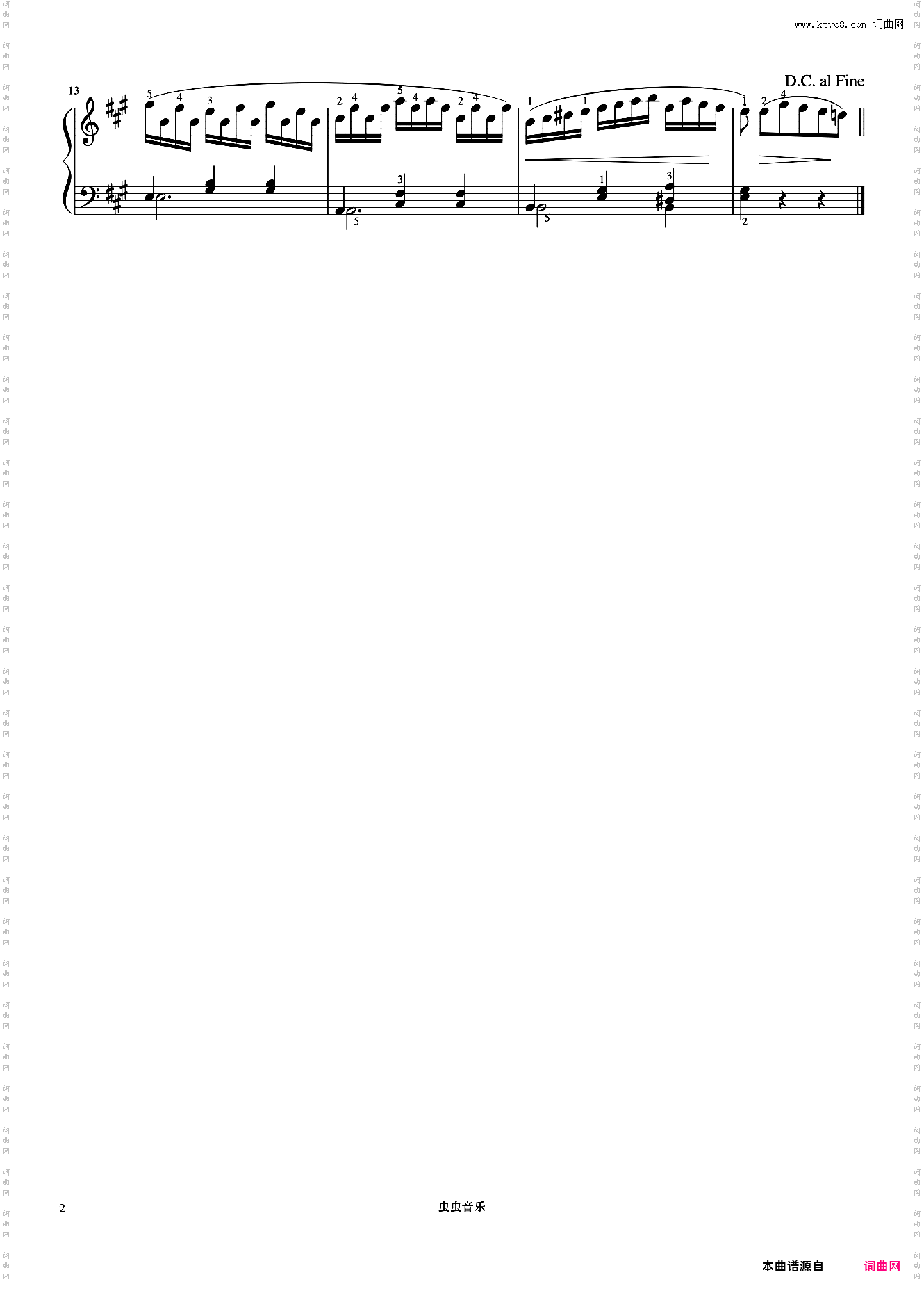 第66首《车尔尼钢琴初步教程 作品599》