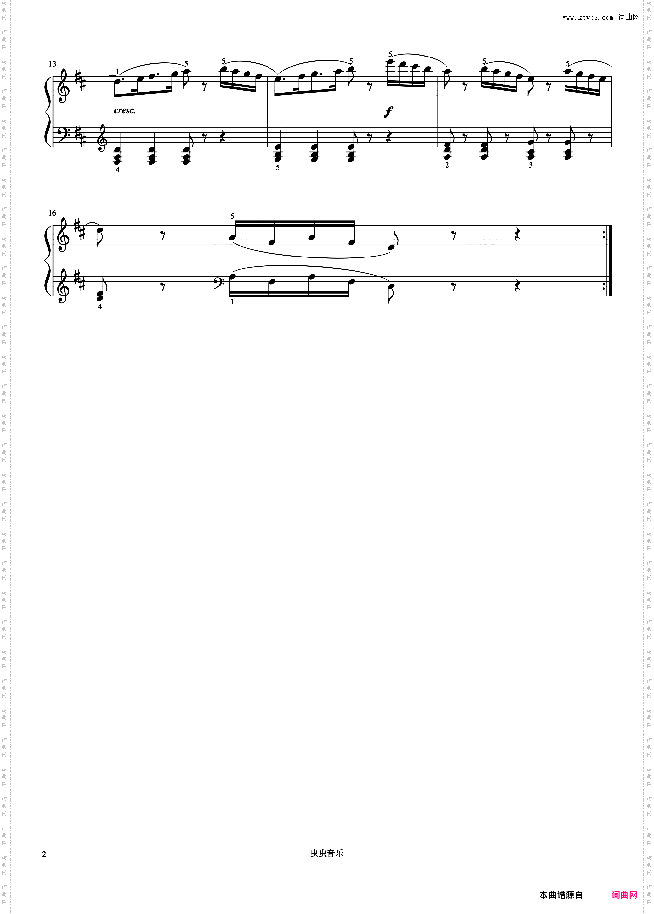 第51首《车尔尼钢琴初步教程 作品599》