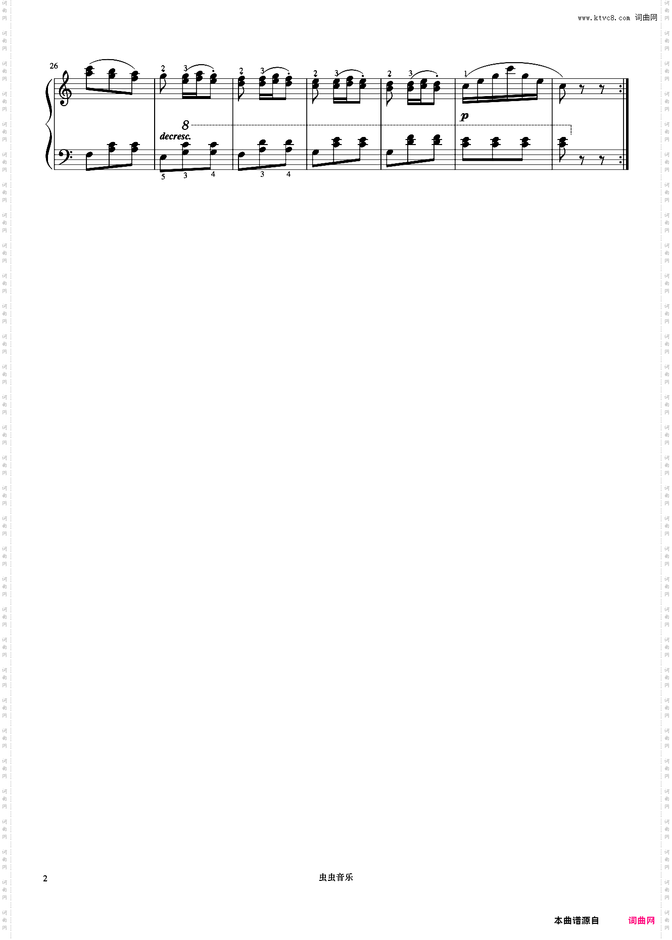 第46首《车尔尼钢琴初步教程 作品599》