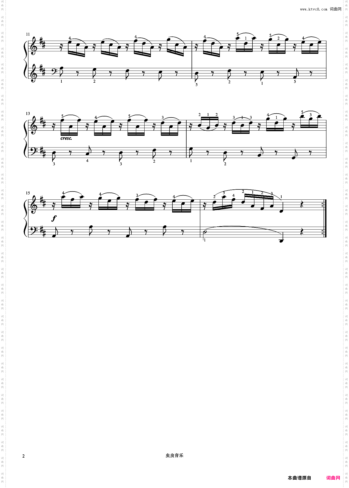 第85首《车尔尼钢琴初步教程 作品599》