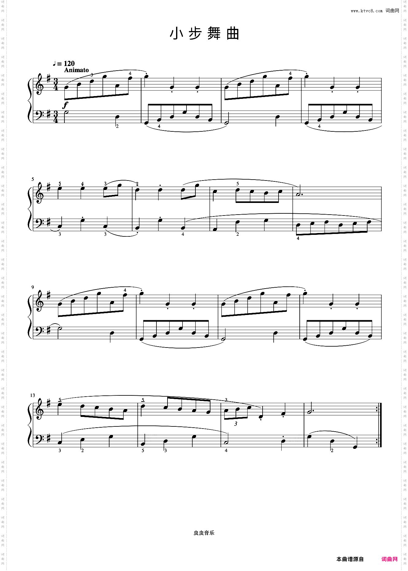 第3首 小步舞曲《巴赫 初级钢琴曲集》