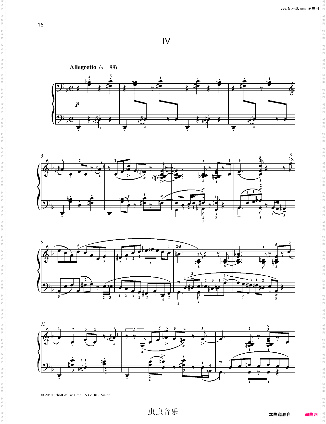 爵士小品 Op·59 No·4 Ten Bagatelles