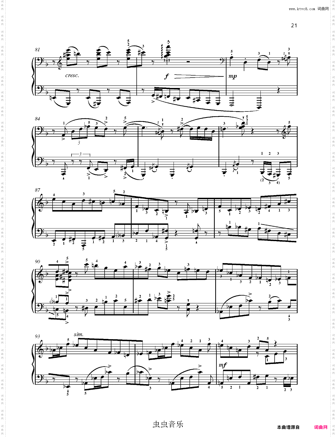 爵士小品 Op·59 No·4 Ten Bagatelles