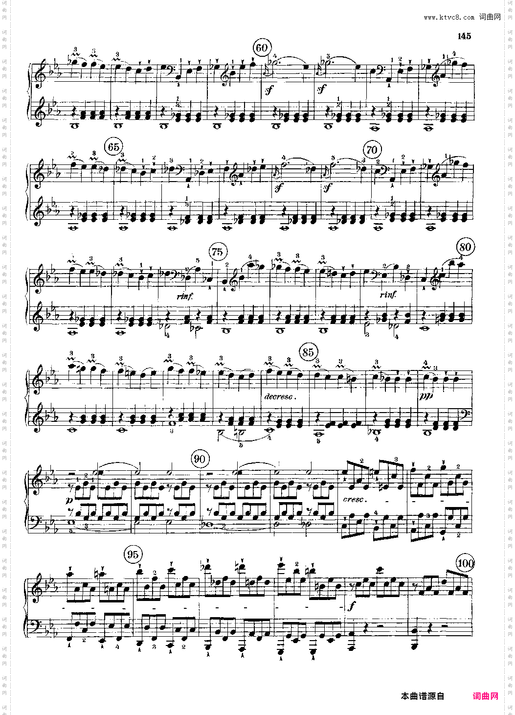 c小调第八号钢琴奏鸣曲《悲怆》全乐章 带指法版