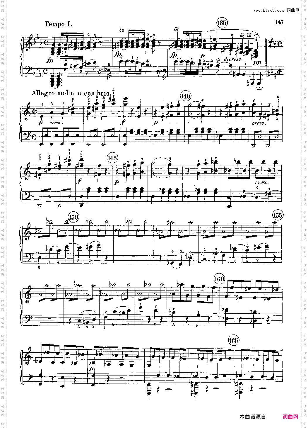 c小调第八号钢琴奏鸣曲《悲怆》全乐章 带指法版
