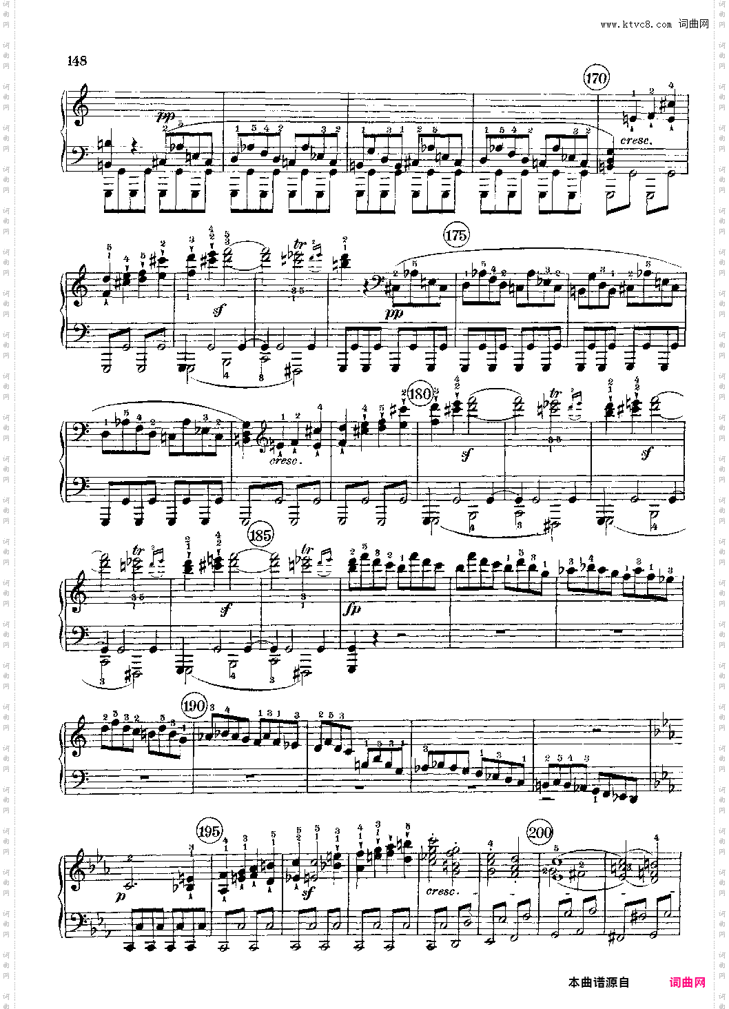 c小调第八号钢琴奏鸣曲《悲怆》全乐章 带指法版