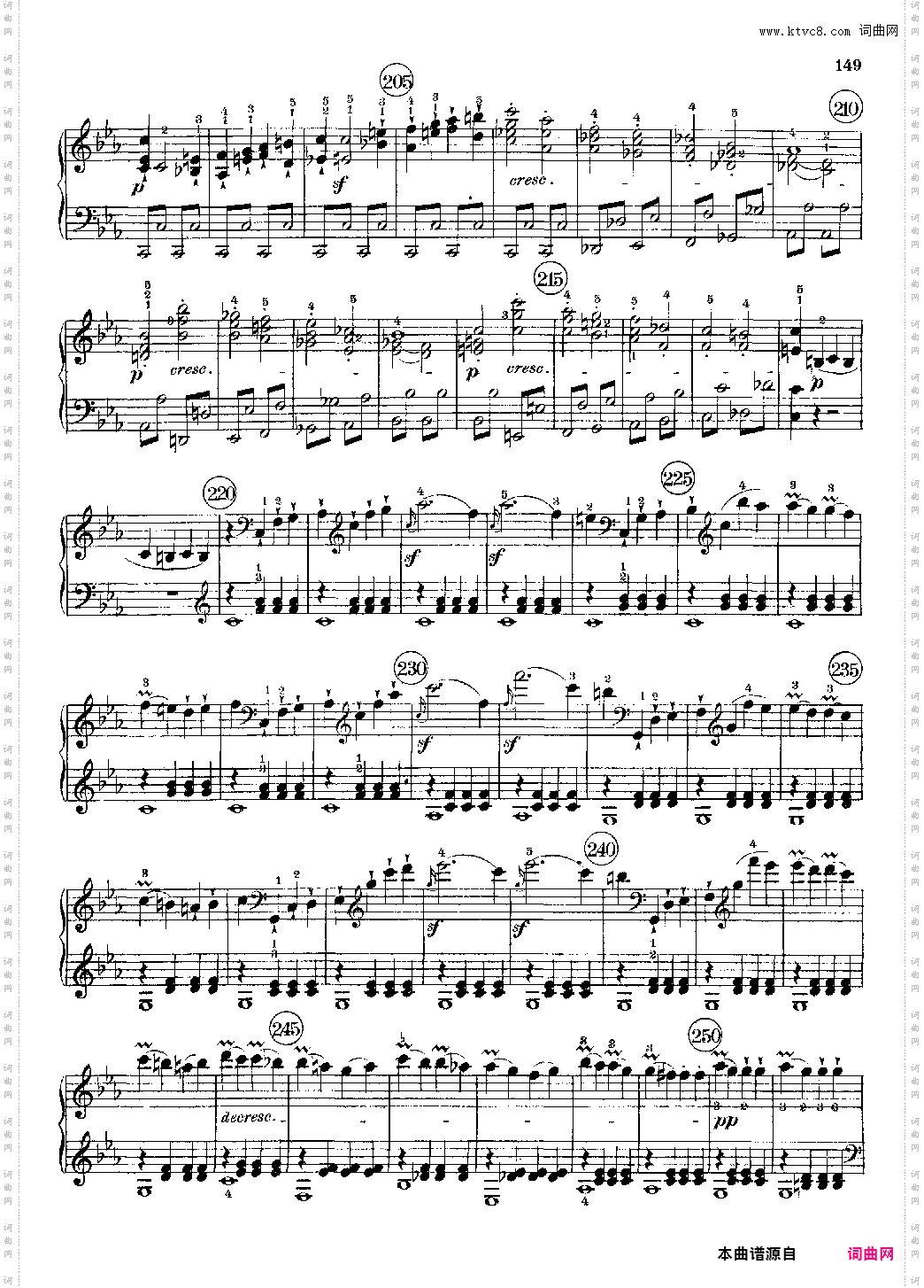 c小调第八号钢琴奏鸣曲《悲怆》全乐章 带指法版