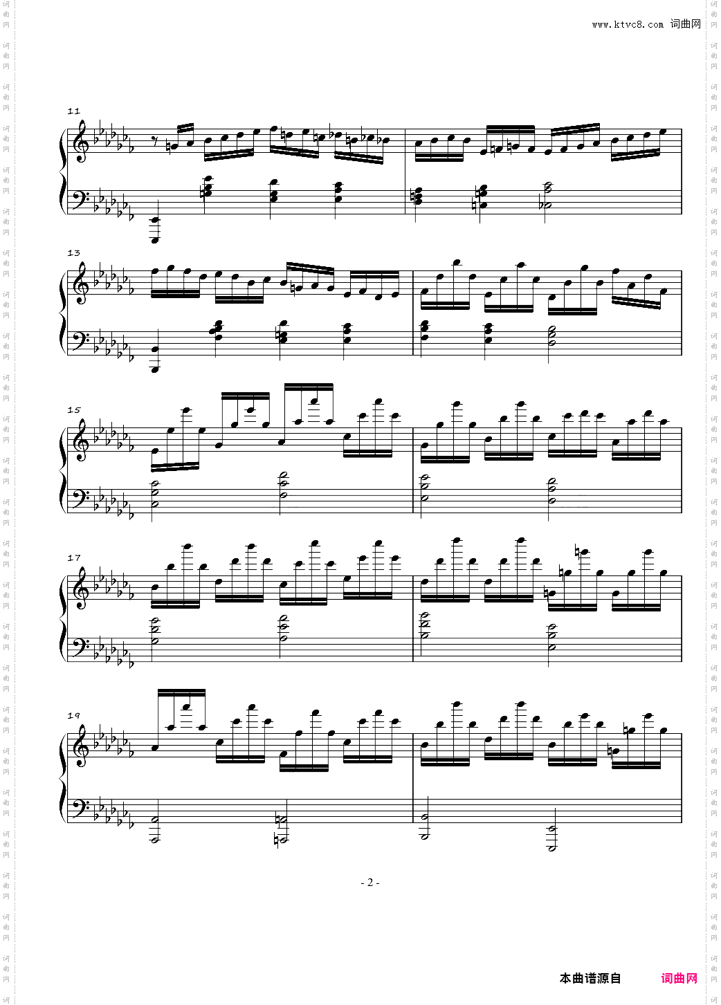 火星音阶练习曲Op·2 No·1