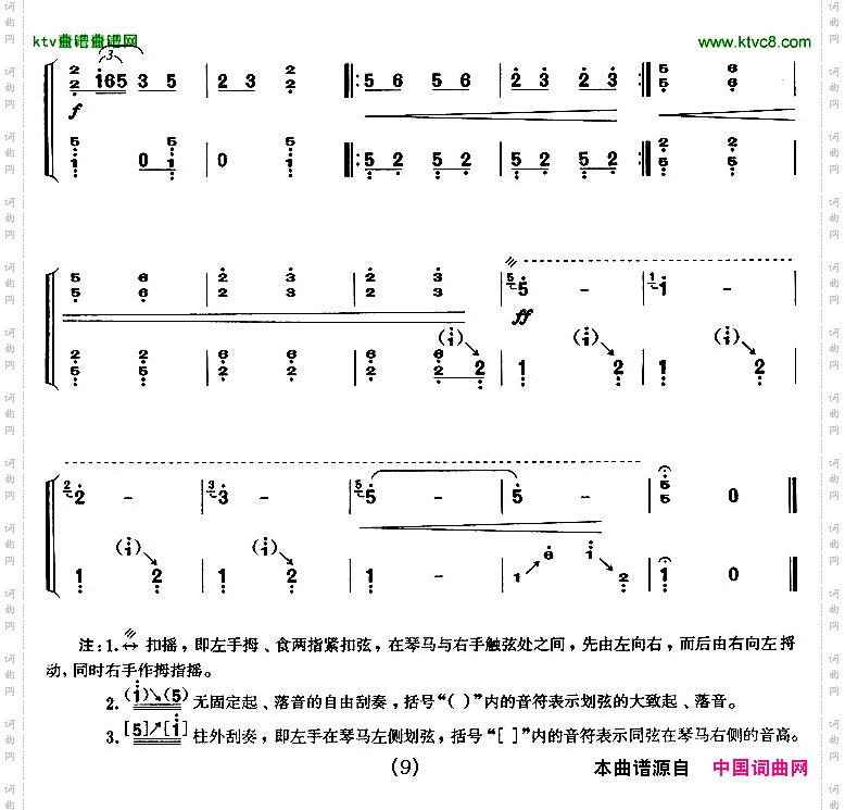 战台风【上海筝会】考级六级曲目