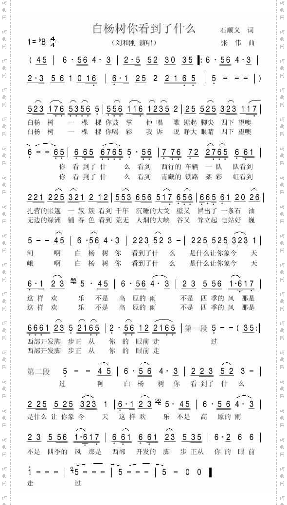 白杨树你看到了什么