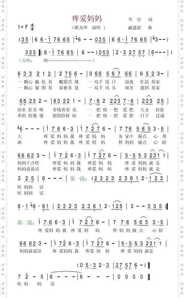 疼爱妈妈