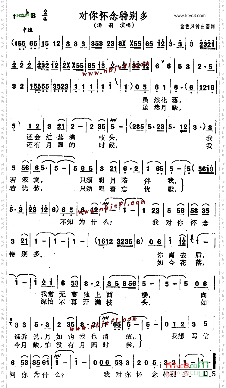 对你怀念特别多