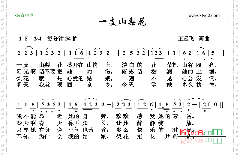 一支山梨花