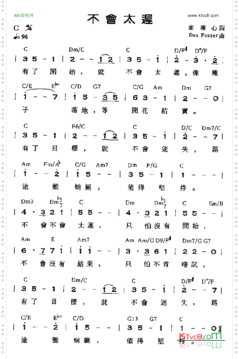 不会太迟