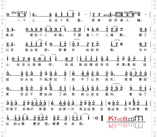 别说我的眼泪你无所谓