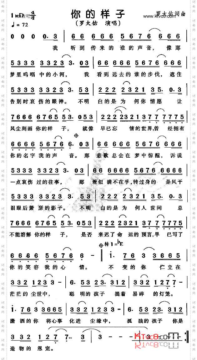 你的样子