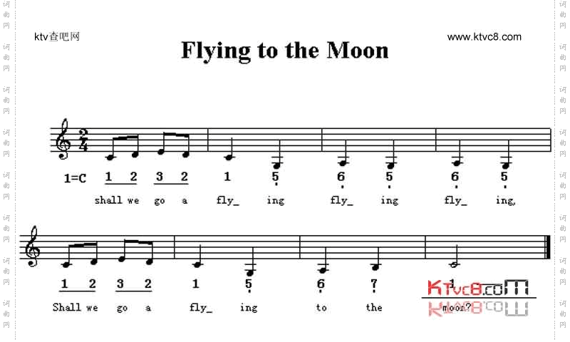 Flying to the moon
