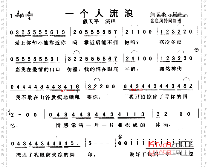 一个人流浪