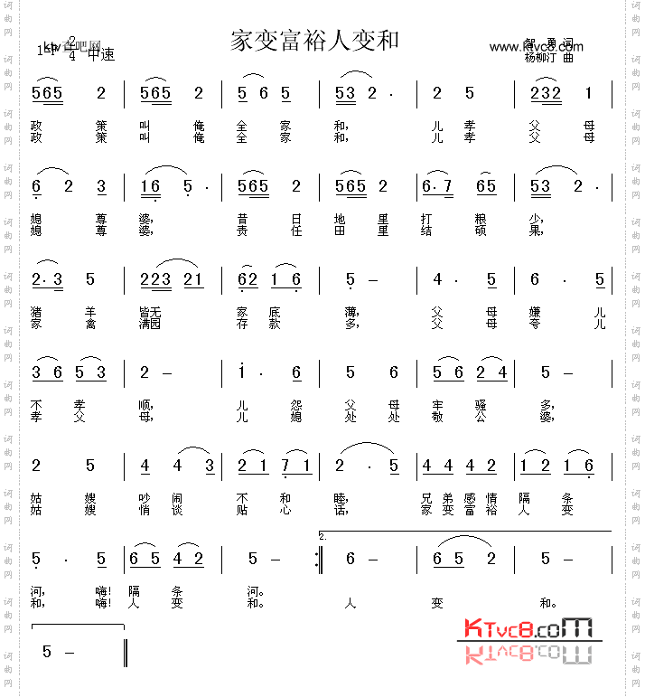 家变富裕人变和