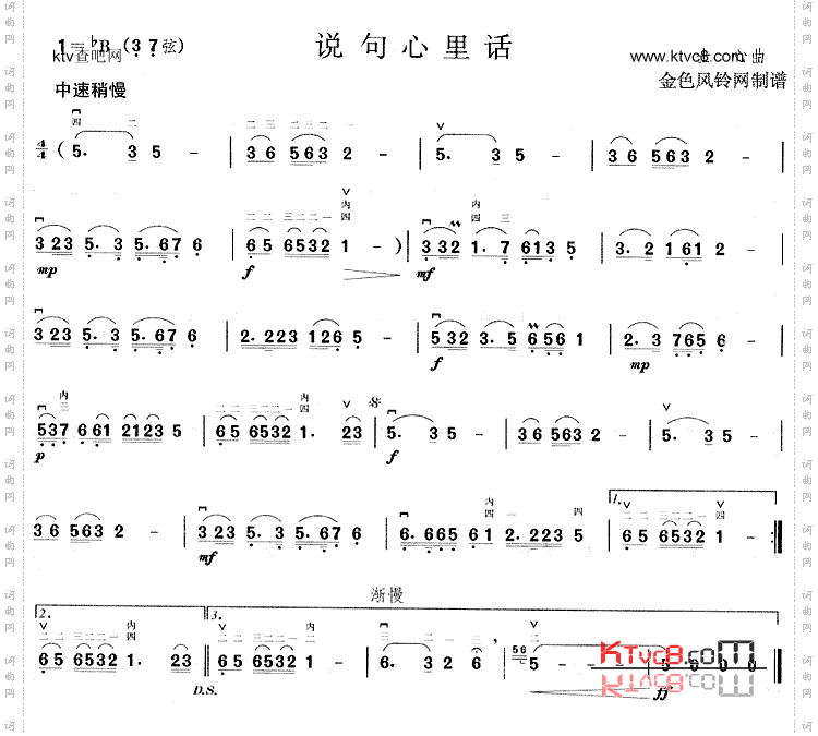 说句心里话