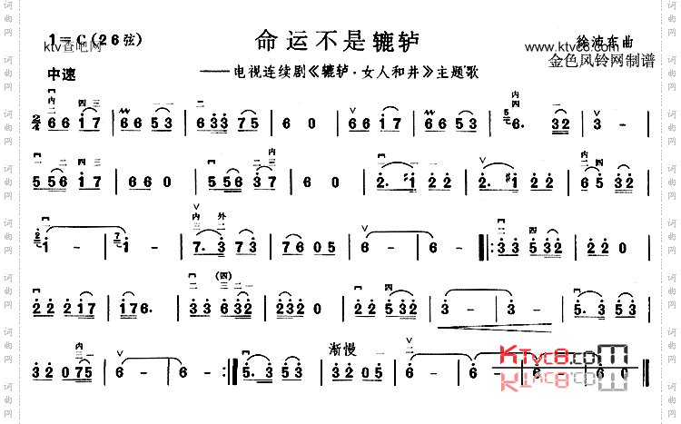 命运不是辘轳(《辘轳·女人和井》主题歌)