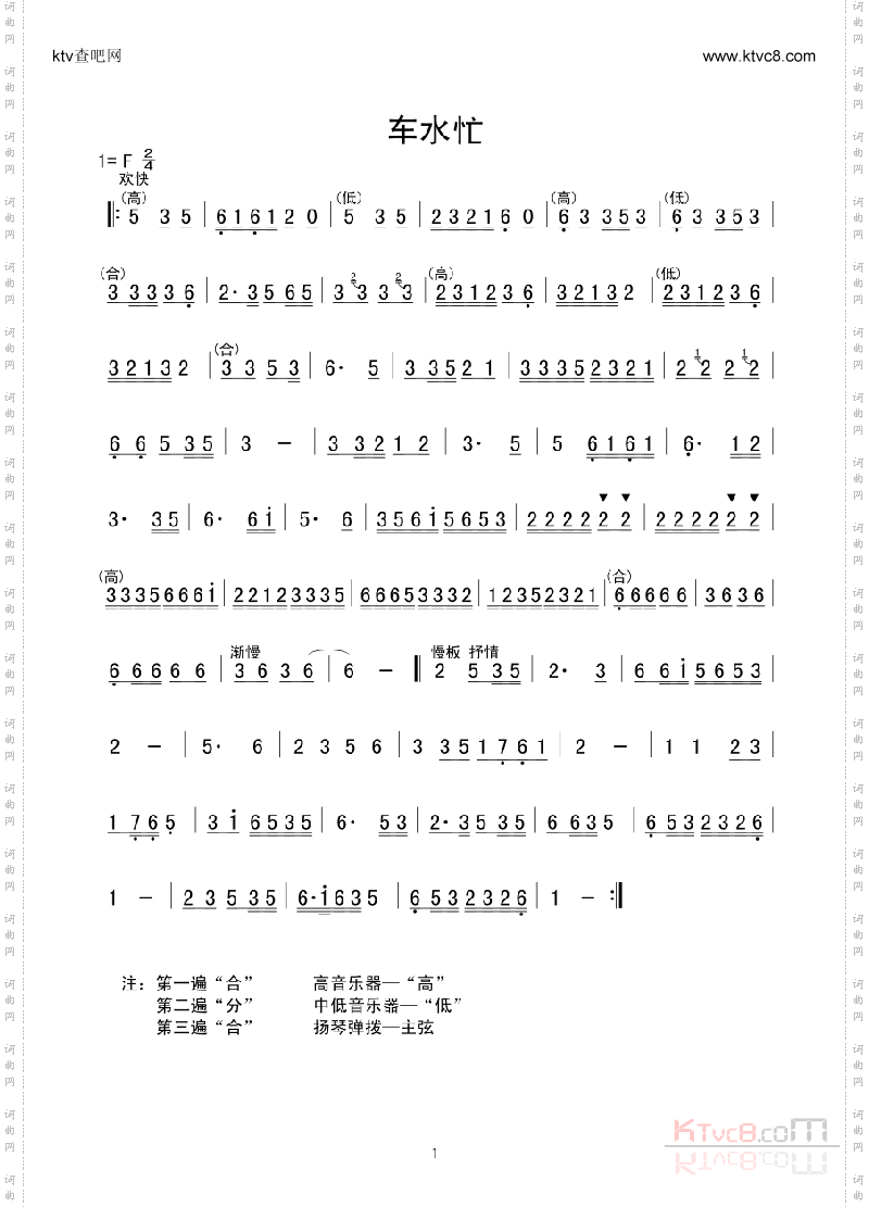 车水忙