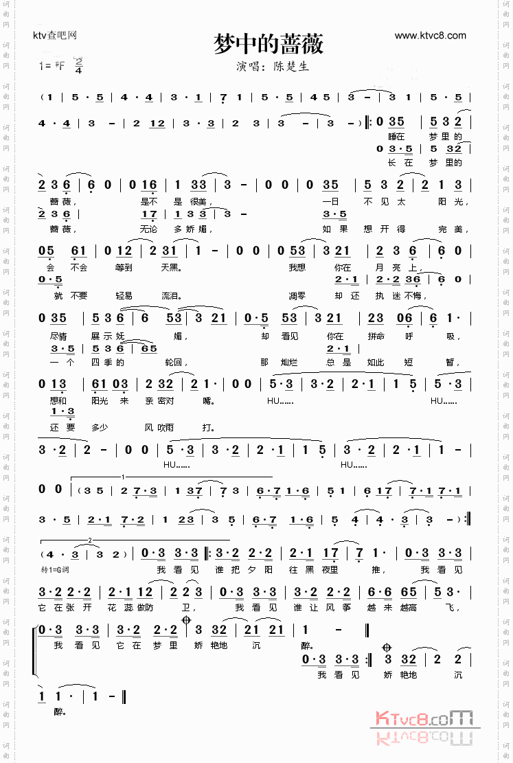 梦中的蔷薇——陈楚生