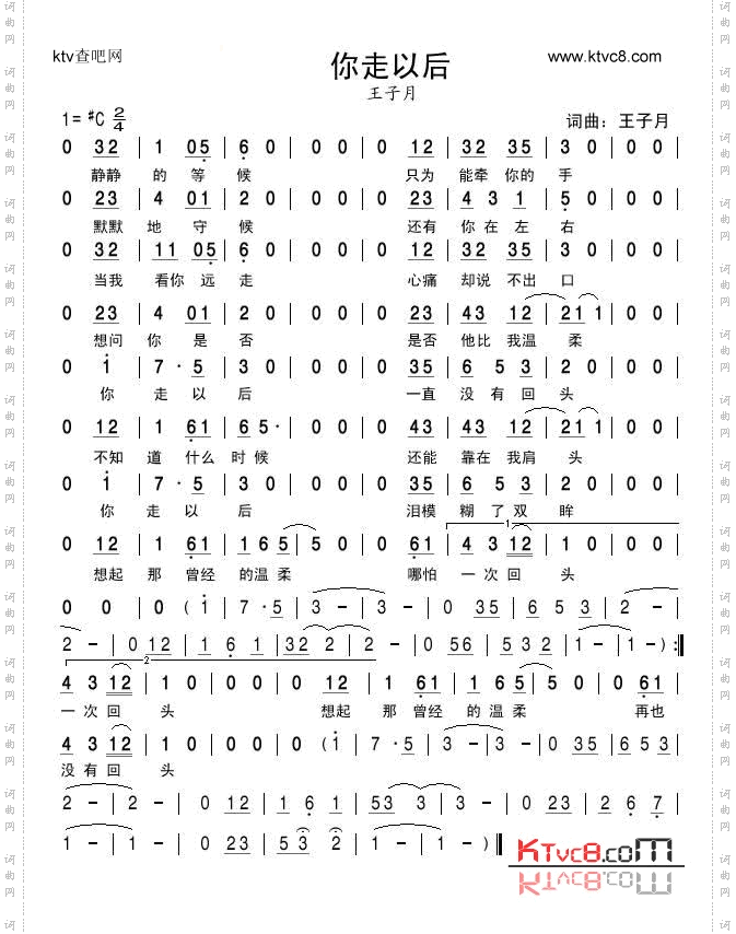 你走以后