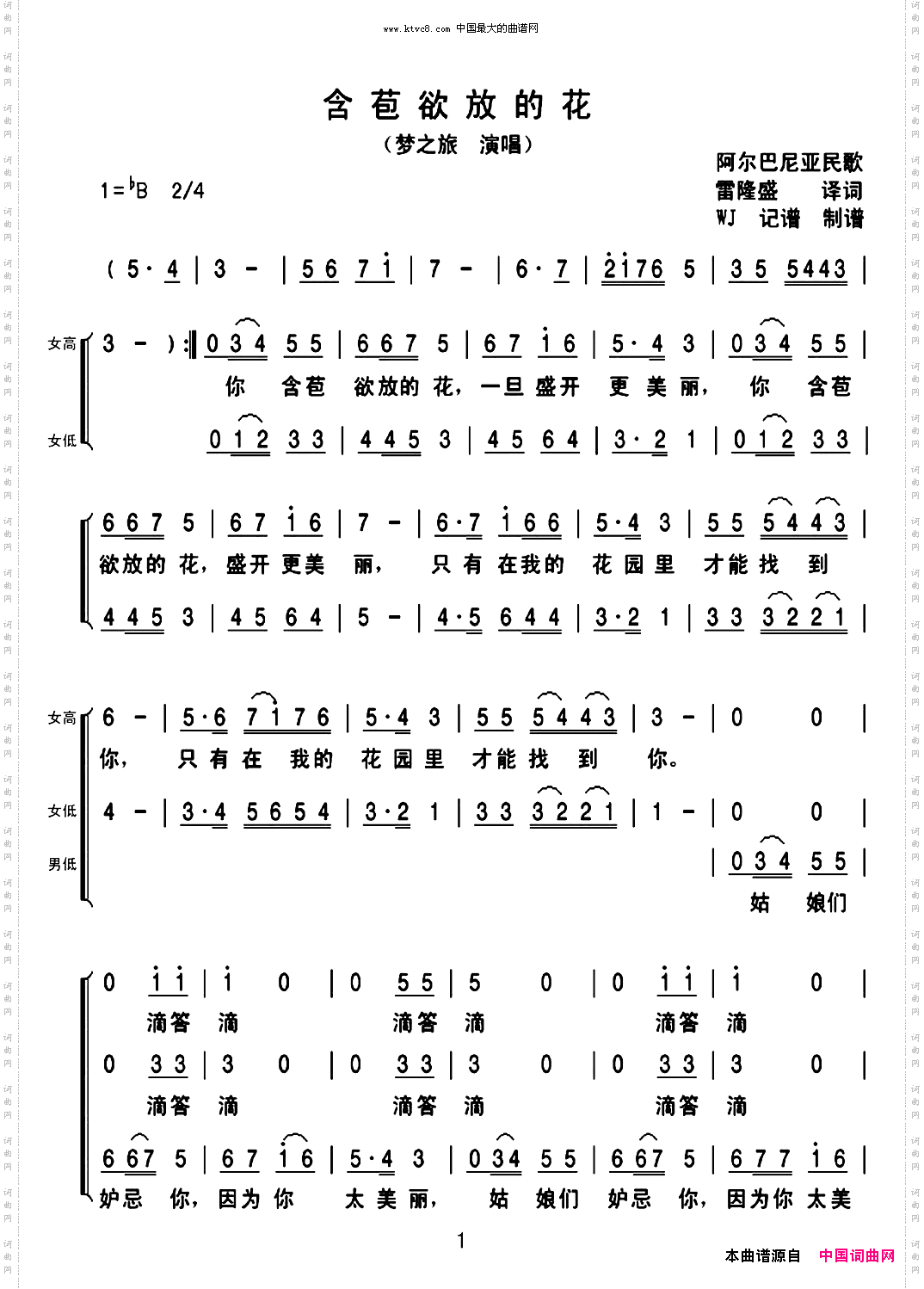含苞欲放的花_随想玲儿组合