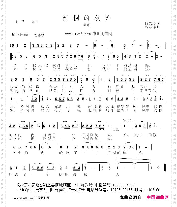 梧桐的秋天