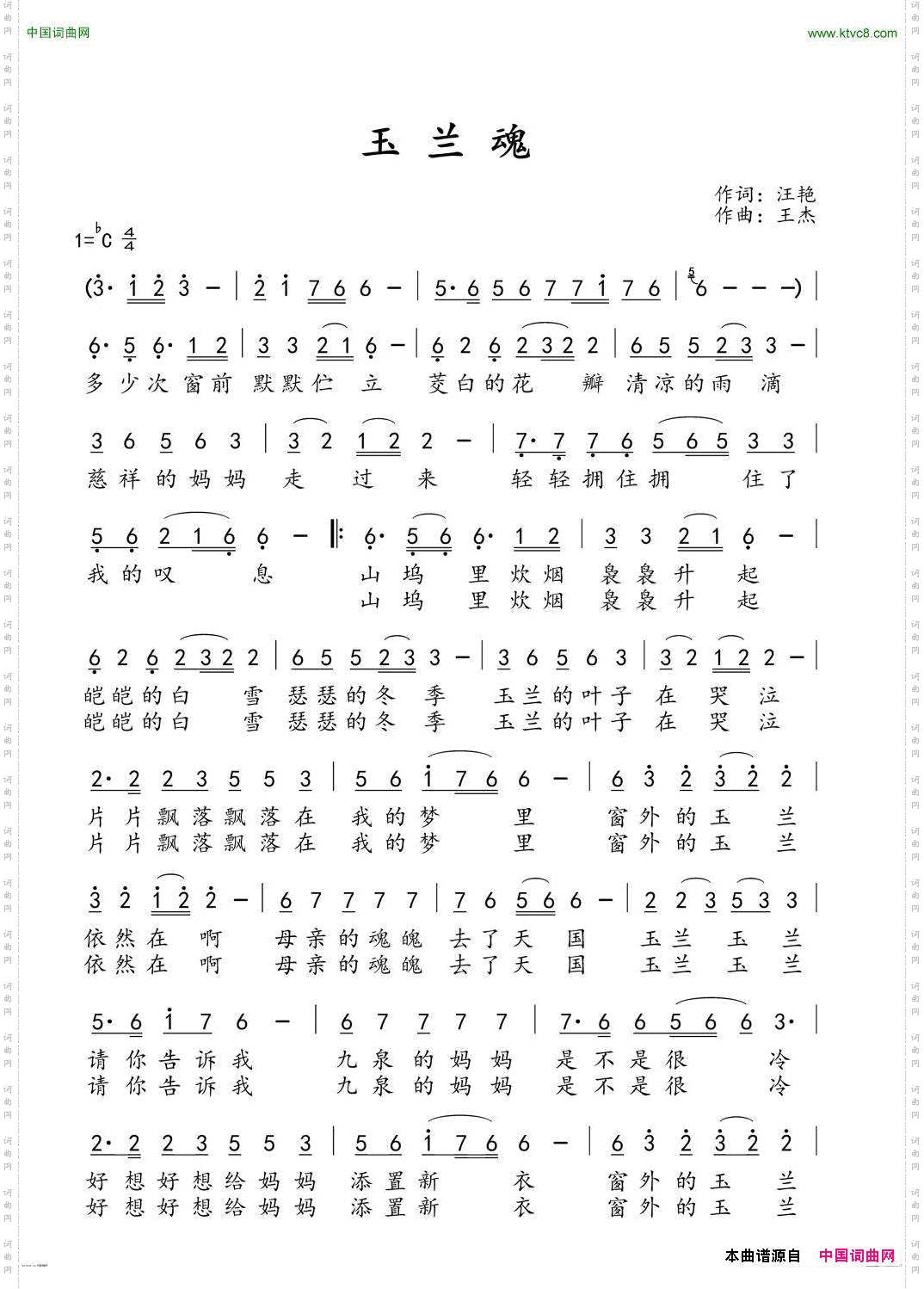 玉兰魂