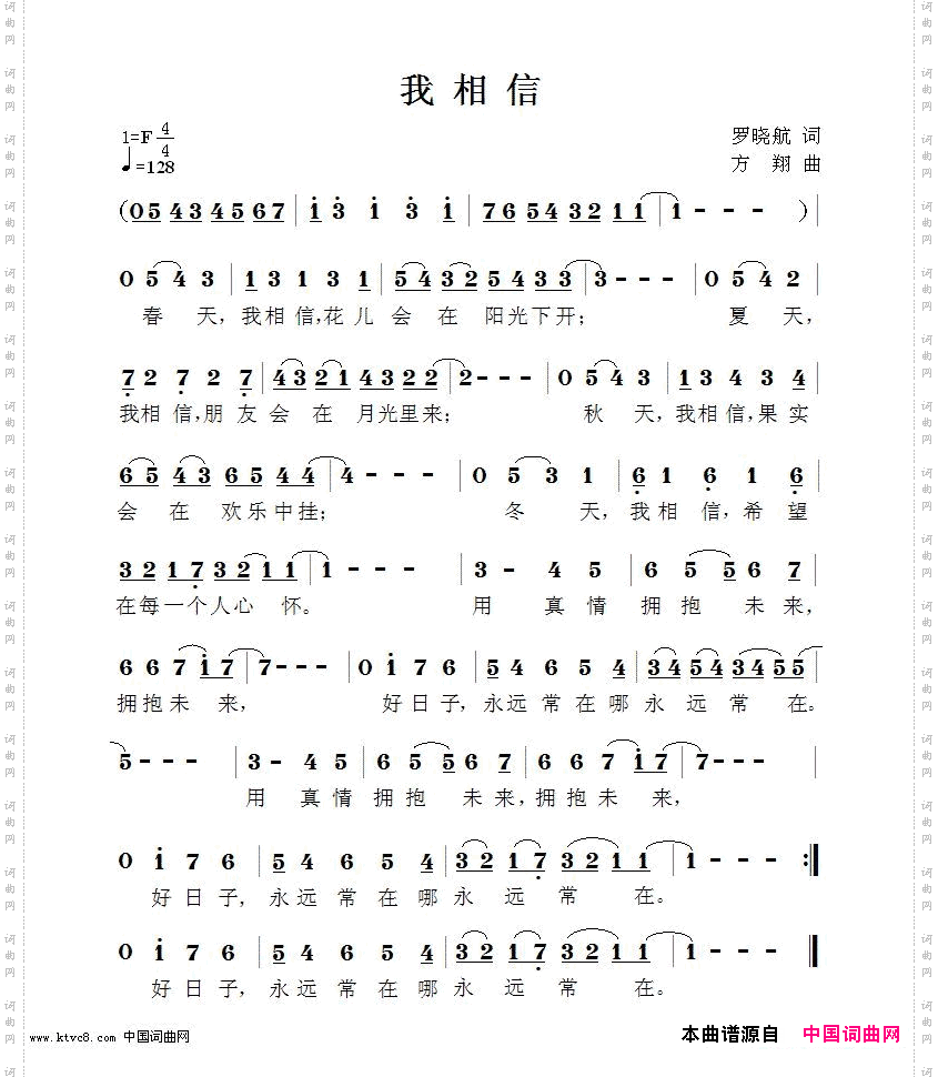 我相信