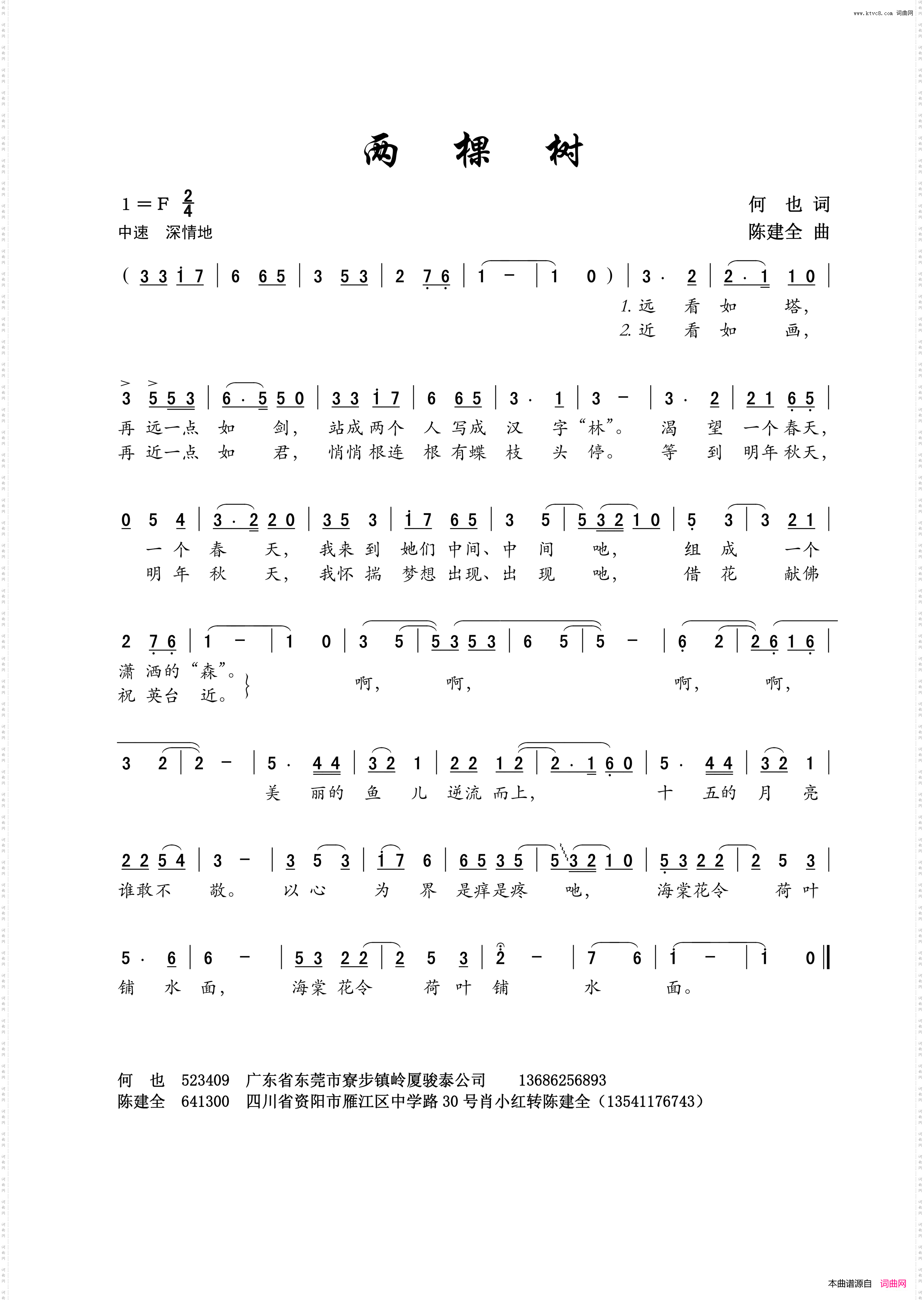 两棵树