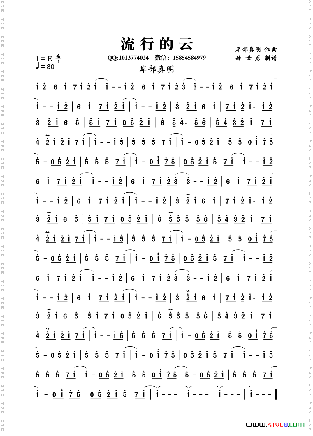 流行的云