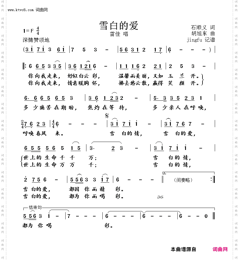 雪白的爱