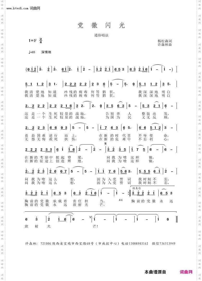 党徽闪光_抗击疫情歌曲