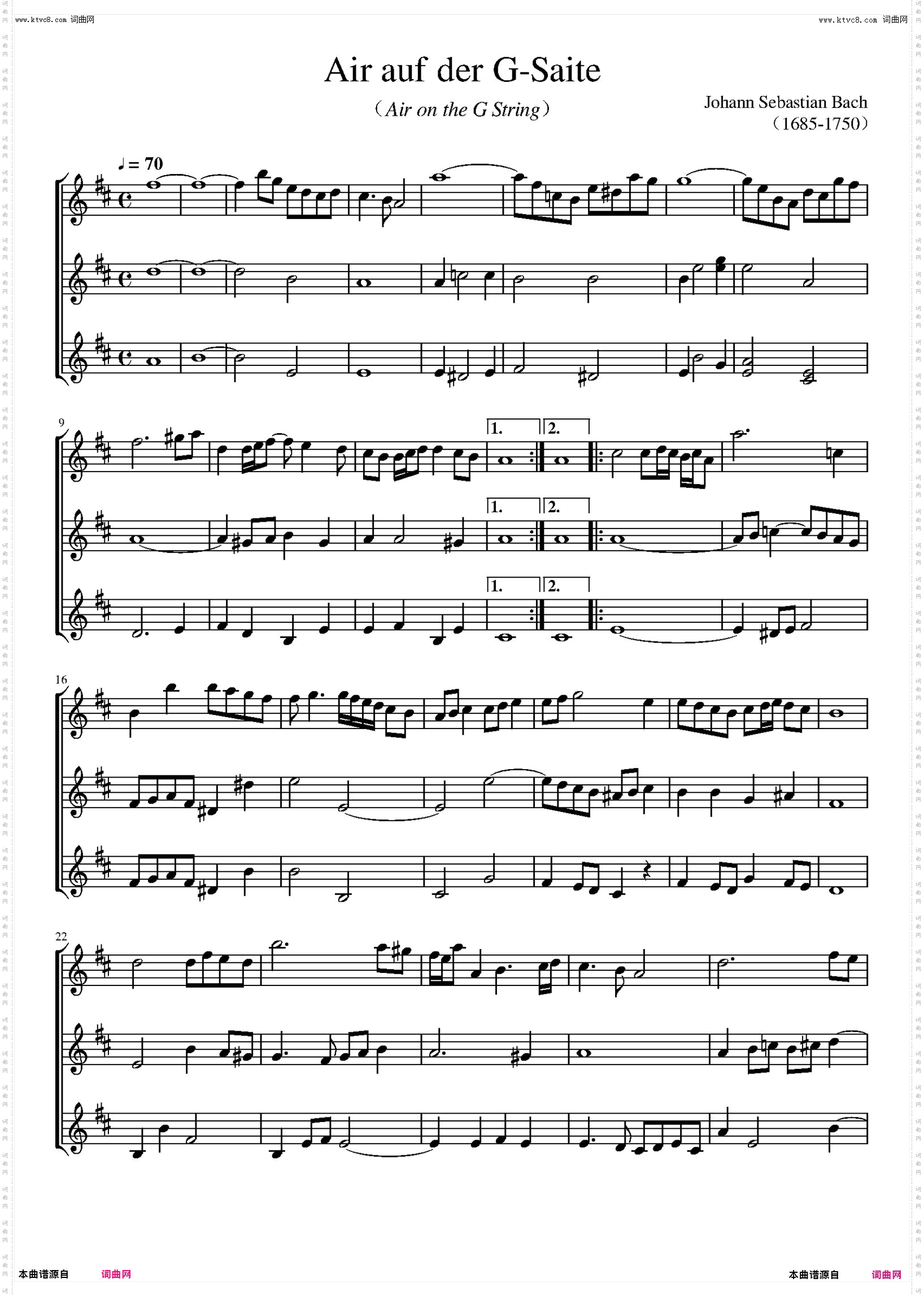 air auf der g-saite_air on the g string