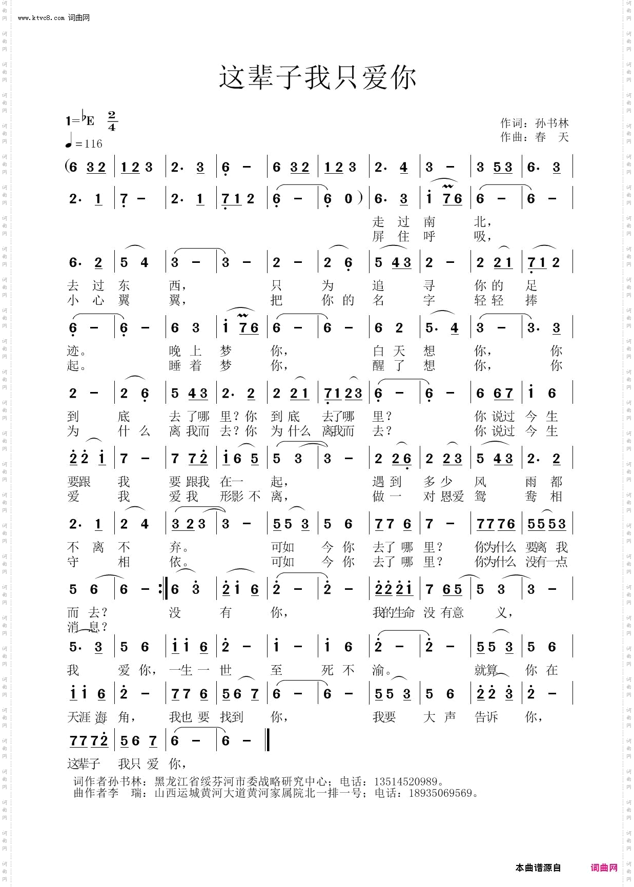 这辈子我只爱你