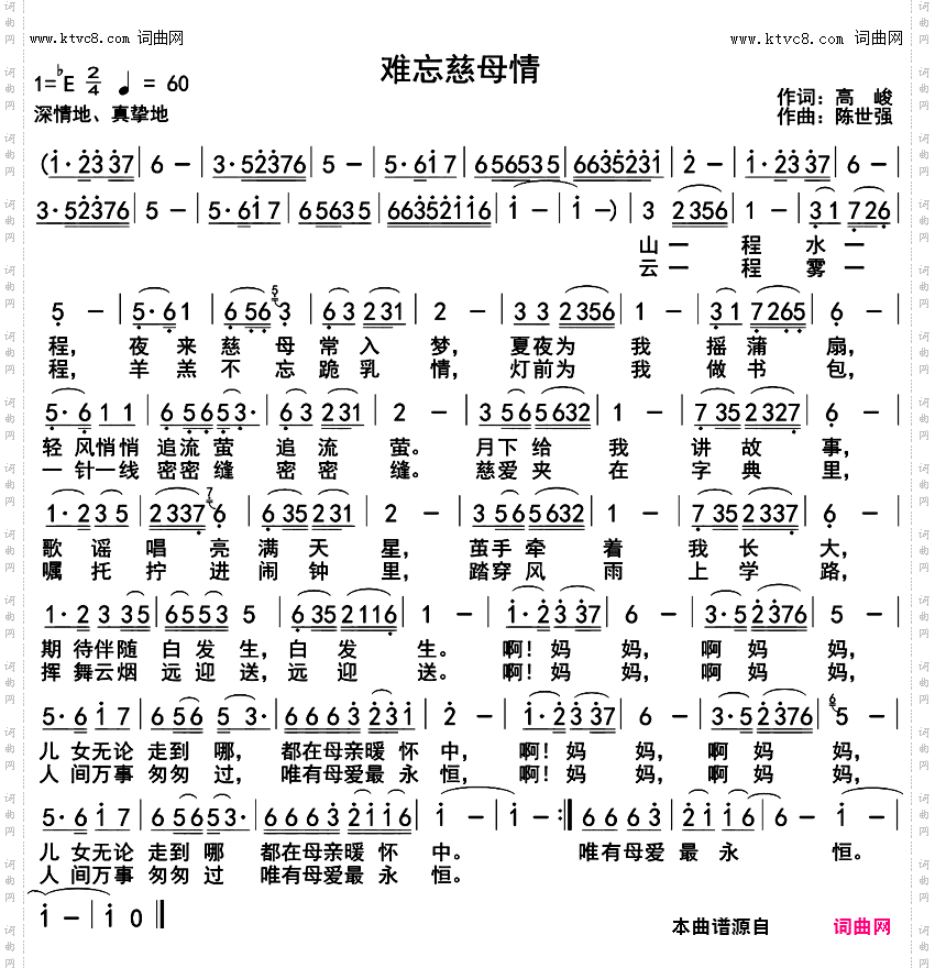 难忘慈母情