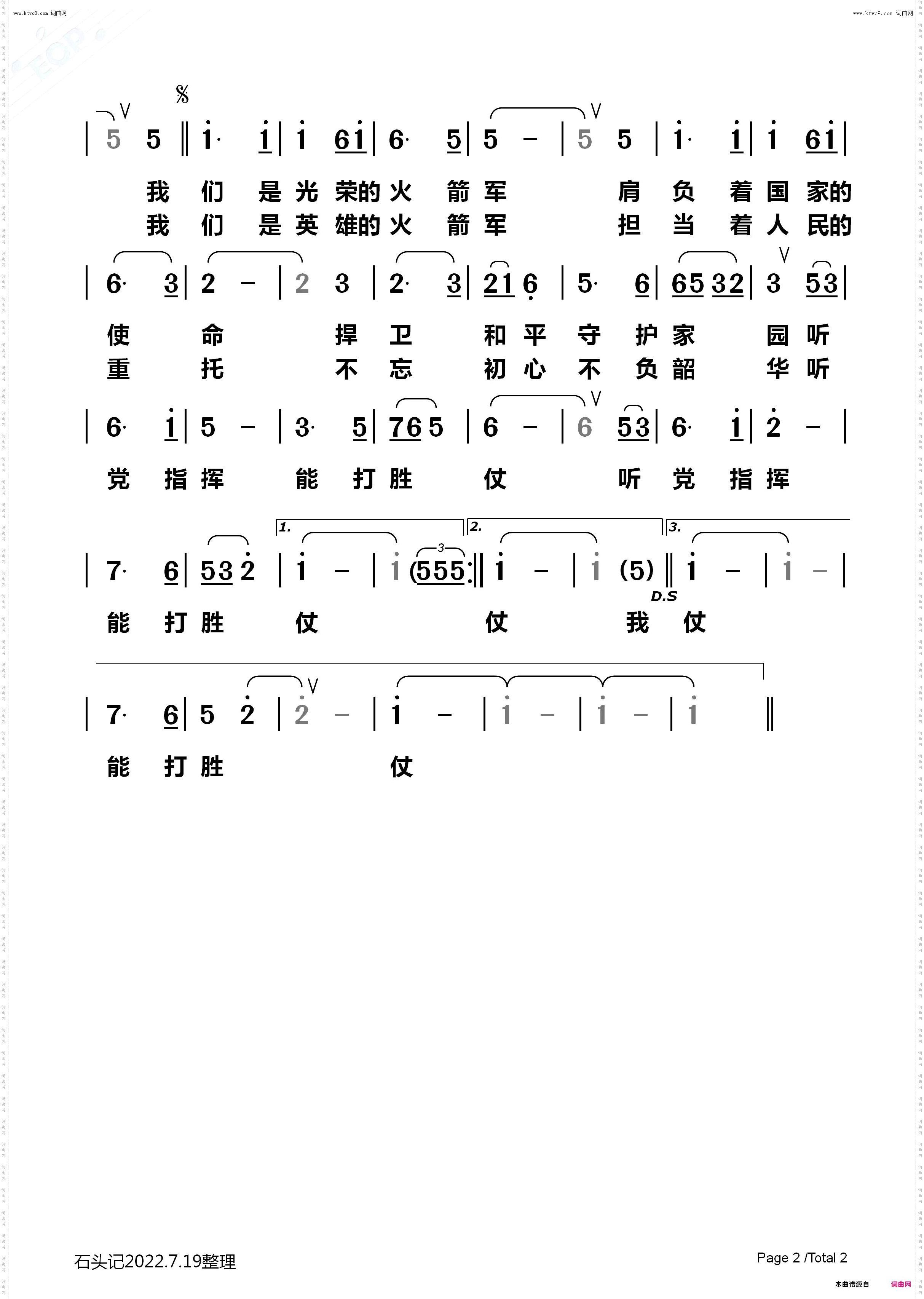 我们是光荣的火箭军