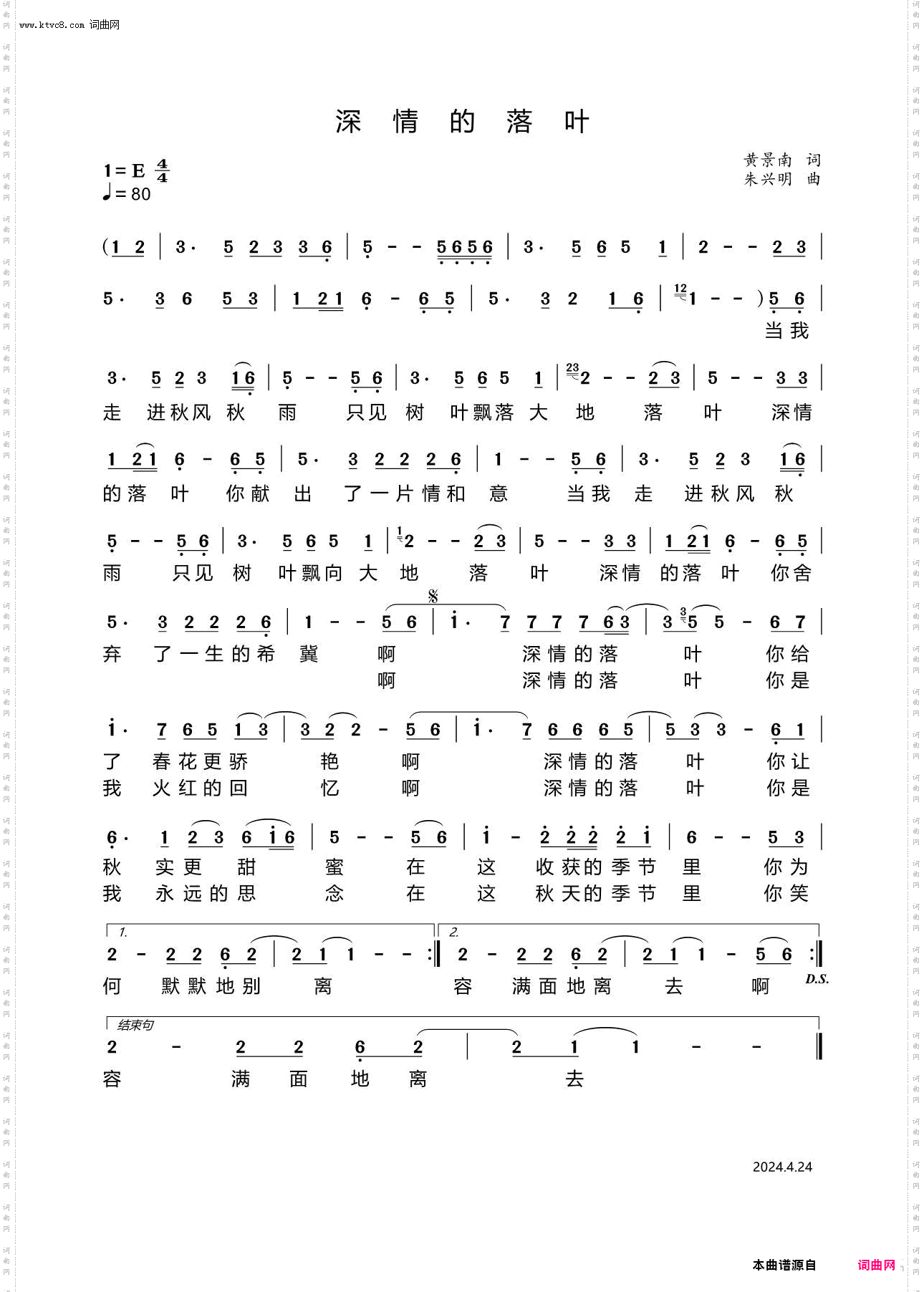 深情的落叶
