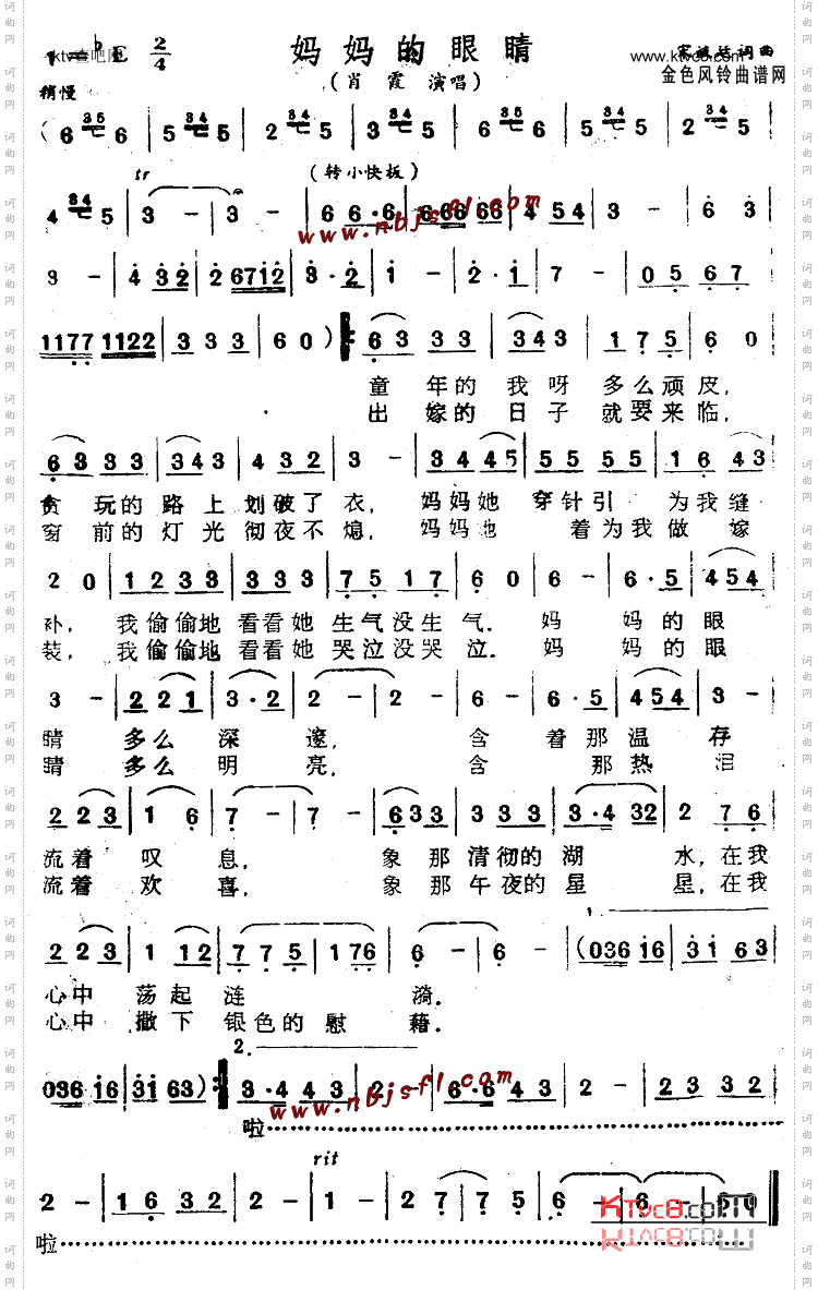妈妈的眼睛