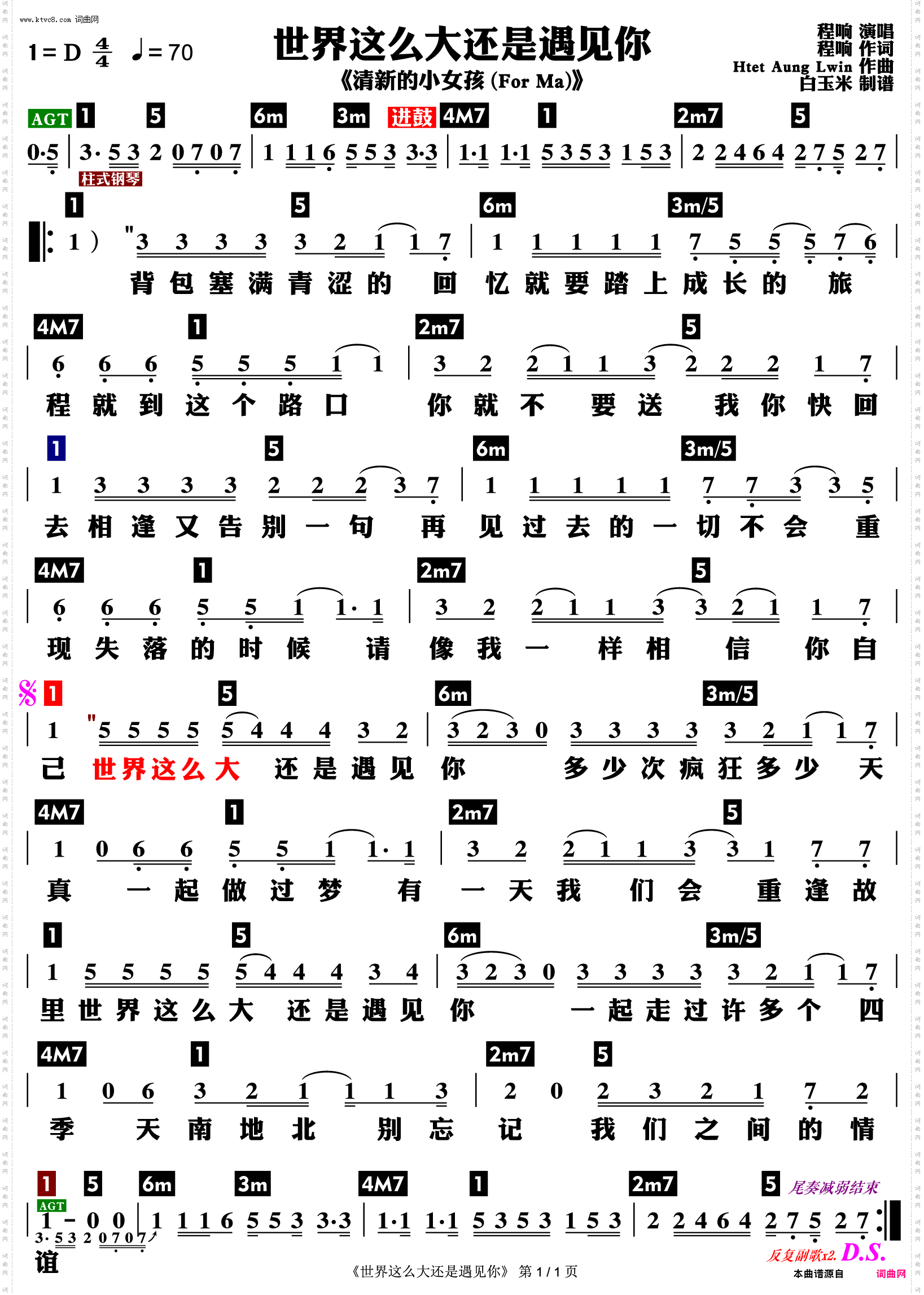 世界这么大还是遇见你_功能谱