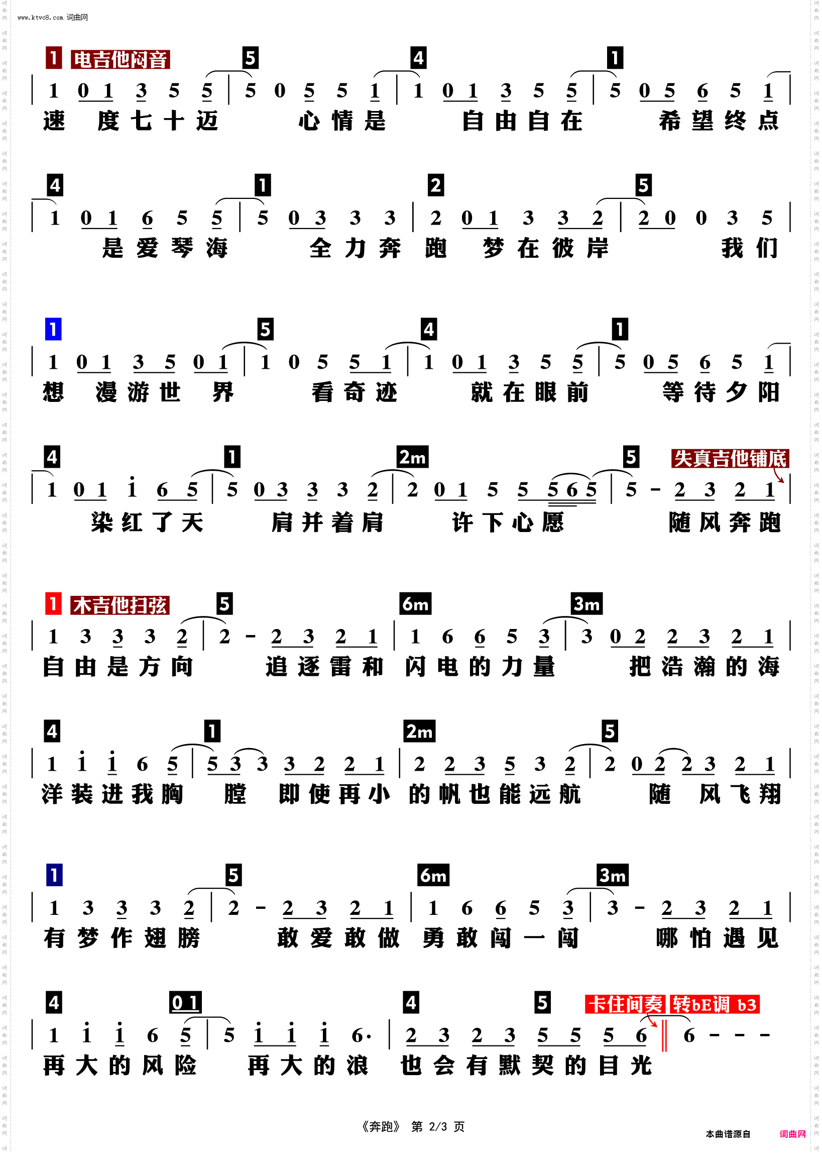 奔跑_功能谱