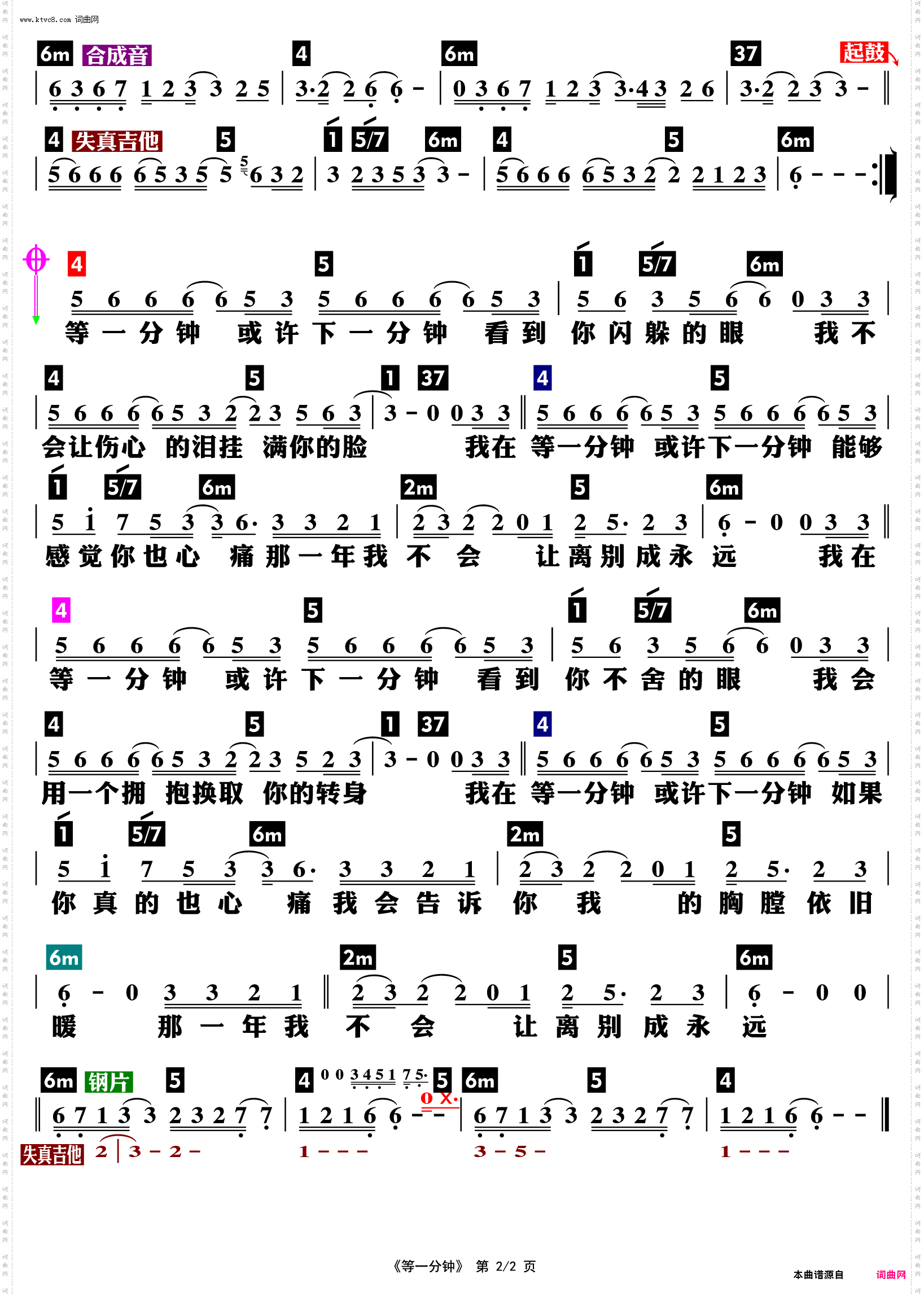 等一分钟_功能谱