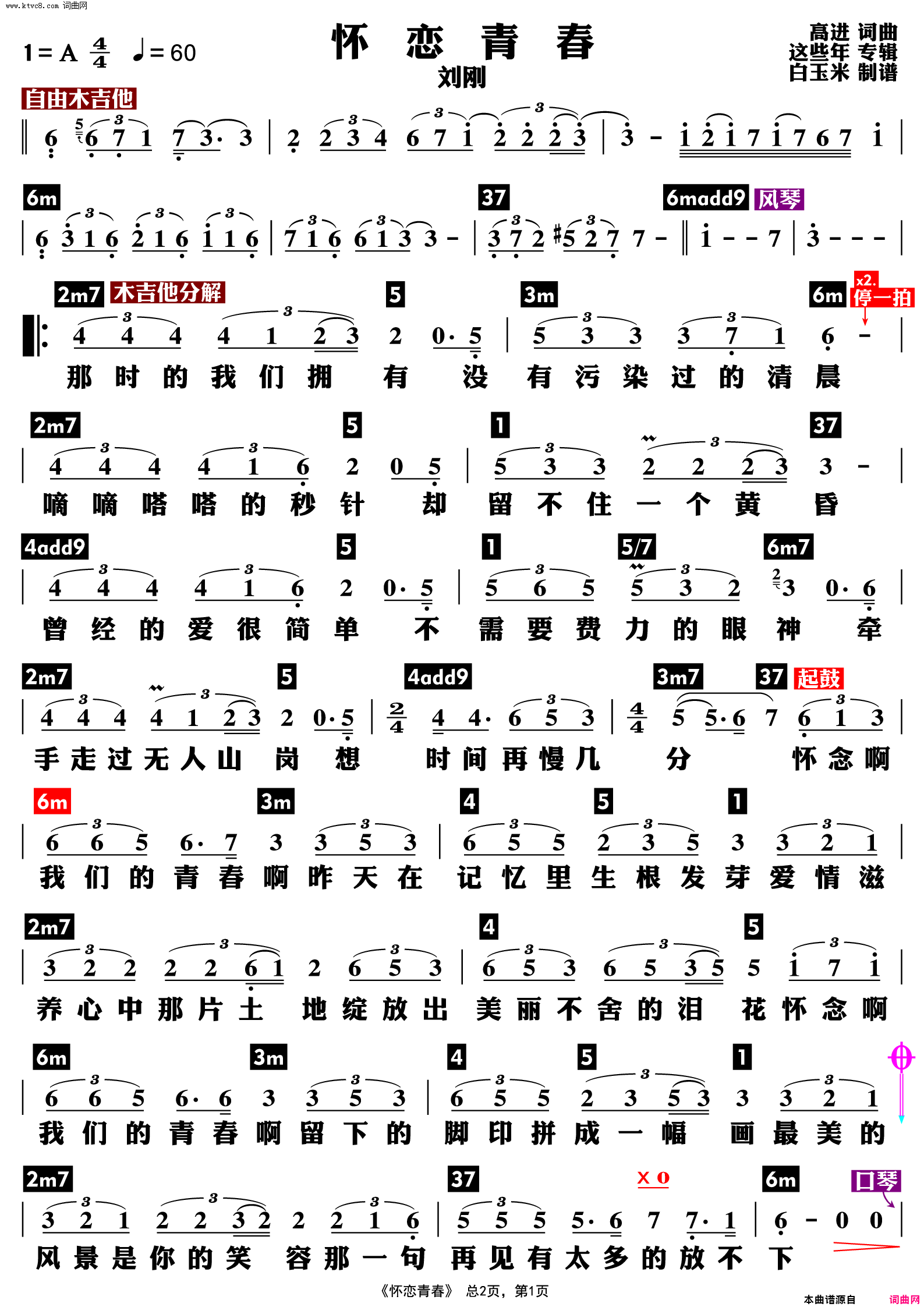 怀恋青春_功能谱