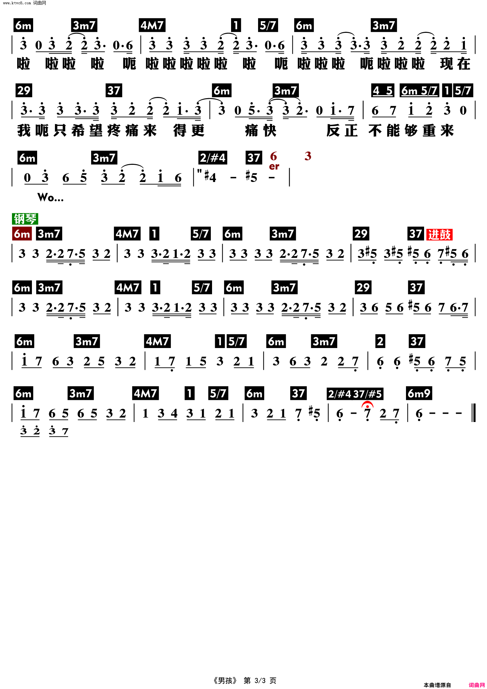 男孩_功能谱