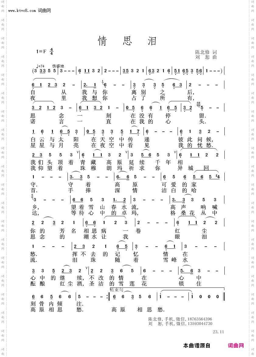 情思泪