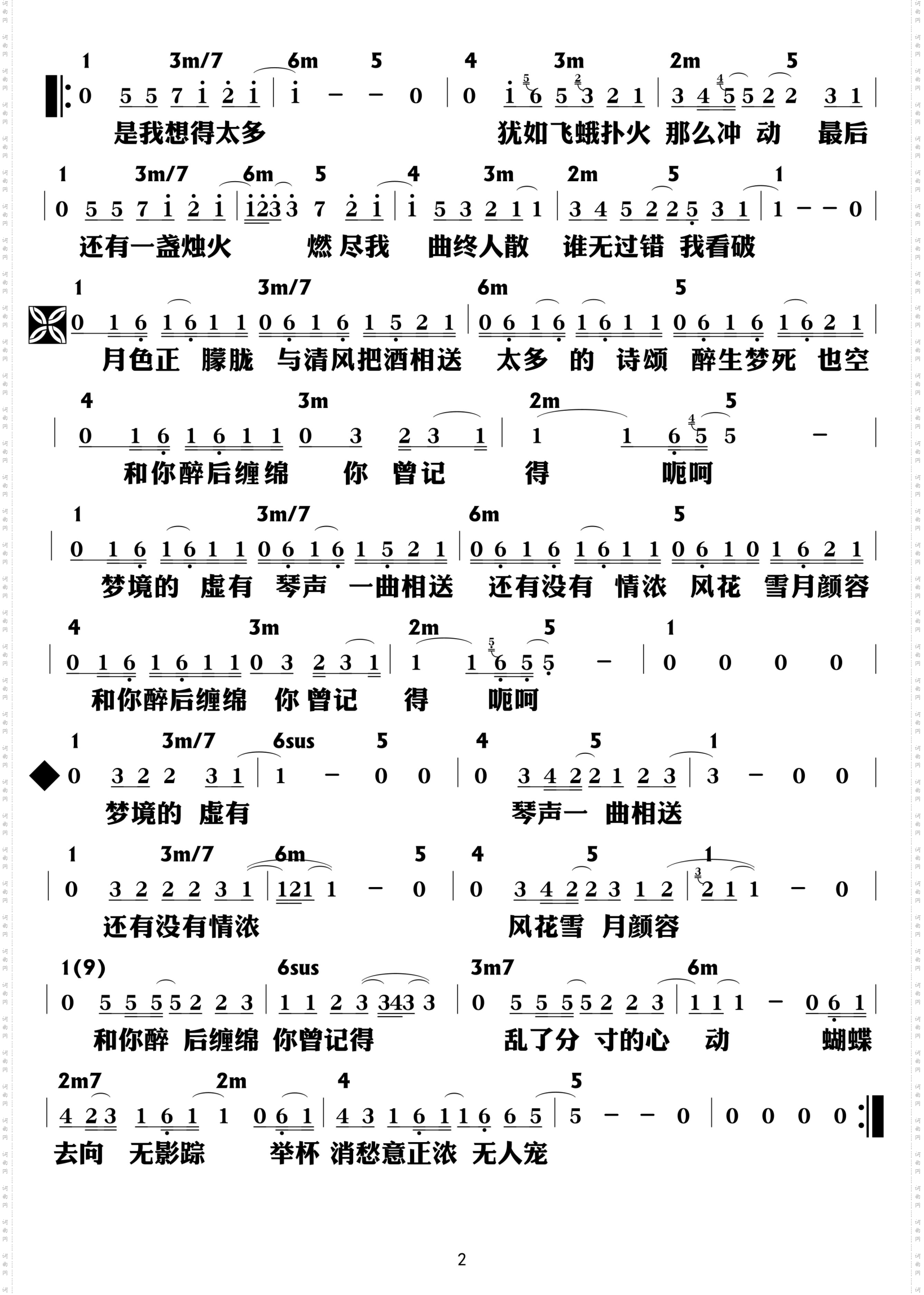 醉清风_功能谱