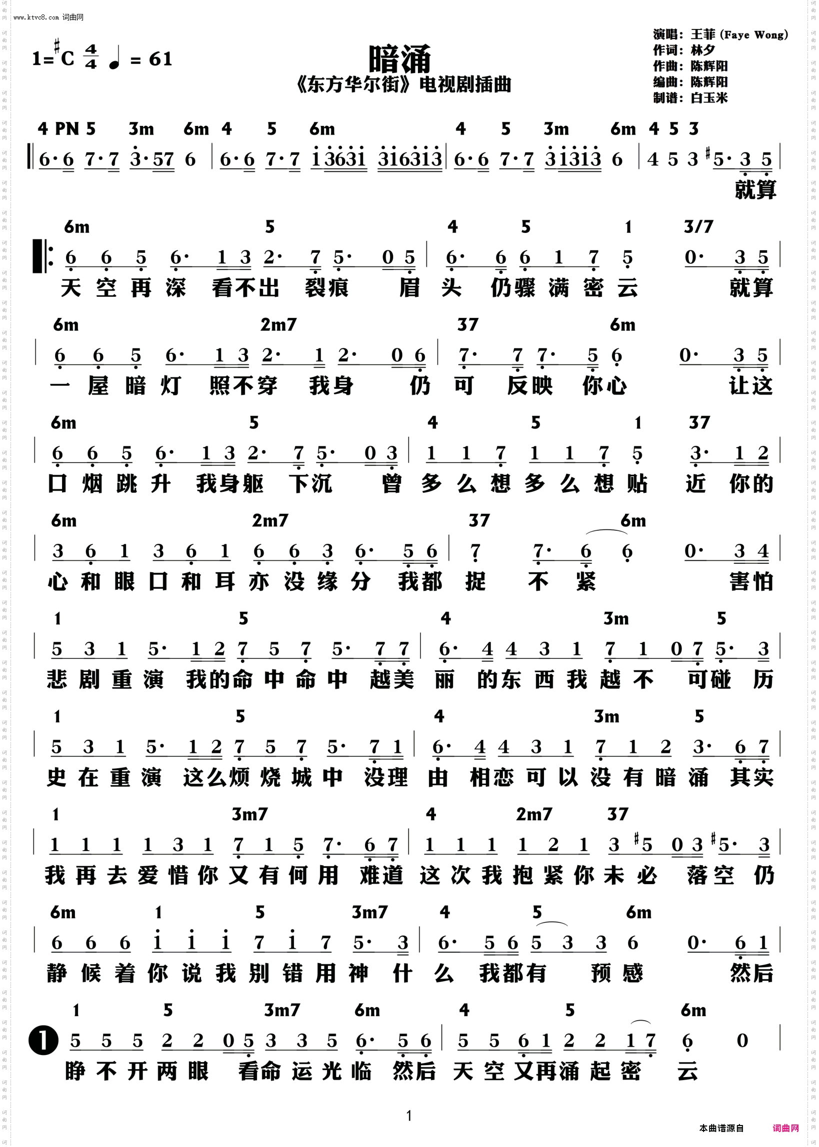 暗涌_功能谱